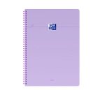 Oxford Smart A4 Heft kleine Karos 5 × 5 – 100 Seiten, flexible Spiralbindung, sortierte Pastellfarben
