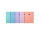 Cahier Smart 5 en 1 Oxford A4+ grands carreaux Seyès – 180 pages, spirale, couverture souple, coloris assortis pastel