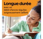 Stylo bille Bic Cristal Pastel à capuchon pointe 1 mm - écriture moyenne - Boîte de 20