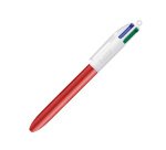 Stylo bille 4 couleurs Bic Glacé rétractable pointe 1 mm - écriture moyenne - Boite de 12