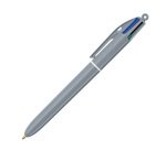 Stylo bille 4 couleurs BIC Minéral rétractable – Pointe 1 mm – Écriture moyenne – Boîte de 12