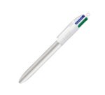Stylo bille 4 couleurs Bic Glacé rétractable pointe 1 mm - écriture moyenne - Boite de 12