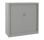 Monobloc metal cabinet with shutters Generic L 100 x H 100 x D 43 cm aluminum body