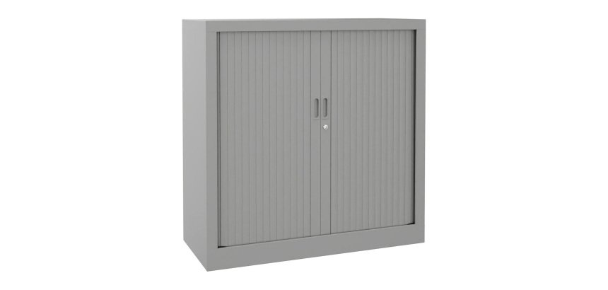 Monobloc metal cabinet with shutters Generic L 100 x H 100 x D 43 cm aluminum body