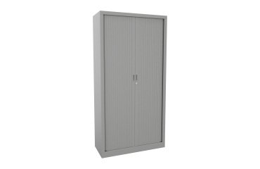 Metall-Monoblock-Schrank mit Jalousientüren Généric B 100 x H 198 x T 43 cm Aluminiumkorpus