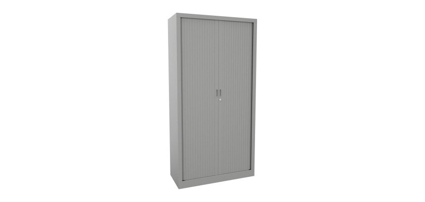 Monobloc metal cabinet with shutters Generic L 100 x H 198 x D 43 cm aluminum body