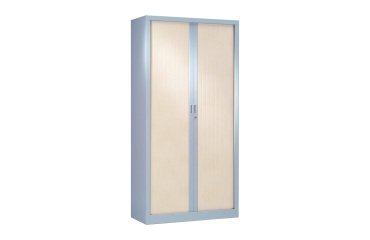 Monobloc metal cabinet with shutters Generic L 100 x H 198 x D 43 cm aluminum body