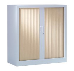 Monobloc metal cabinet with shutters Generic L 100 x H 100 x D 43 cm aluminum body