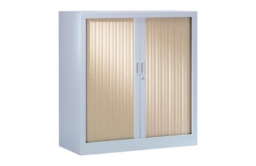 Monobloc metal cabinet with shutters Generic L 100 x H 100 x D 43 cm aluminum body