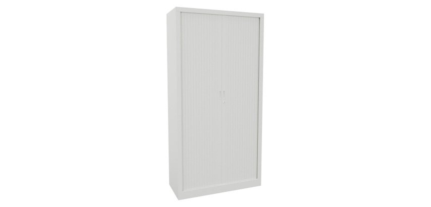 Armoire monobloc métal à rideaux Généric L 100 x H 198 x P 43 cm unicolore