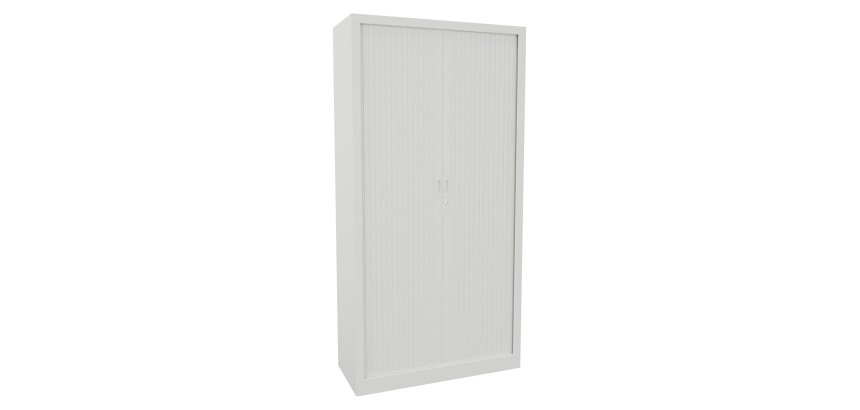 Armoire monobloc métal à rideaux Généric L 100 x H 198 x P 43 cm unicolore