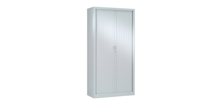 Metall-Korpus-Schrank mit Jalousientüren Généric B 100 x H 198 x T 43 cm einfarbig