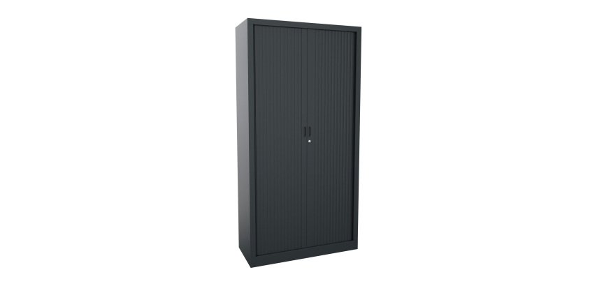 Armoire à rideaux monobloc Généric corps métal - L 100 x H 198 x P 43 cm - NF-OEC et GS