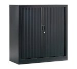 Single-unit metal cabinet with shutters, Generic L 100 x H 100 x D 43 cm, single color