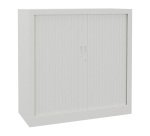 Single-unit metal cabinet with shutters, Generic L 100 x H 100 x D 43 cm, single color