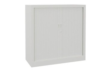 Single-unit metal cabinet with shutters, Generic L 100 x H 100 x D 43 cm, single color