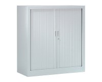 Armoire monobloc métal à rideaux Généric L 100 x H 100 x P 43 cm unicolore