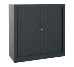 Single-unit metal cabinet with shutters, Generic L 100 x H 100 x D 43 cm, single color