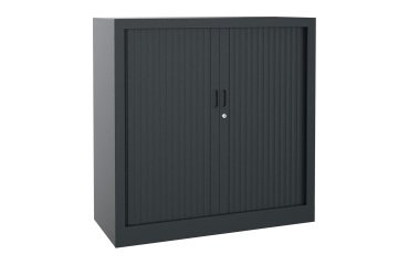 Single-unit metal cabinet with shutters, Generic L 100 x H 100 x D 43 cm, single color