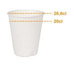 Suikerriet beker - 20/26,6 cl - Set van 80