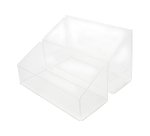 Expositor de producto de sobremesa con 2 compartimento