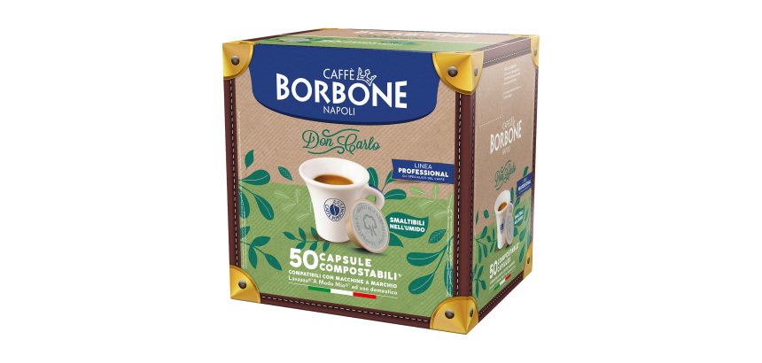 Caffè Borbone - Capsule Compostabili Compatibili A Modo Mio – Don Carlo Miscela Oro – 50 pz