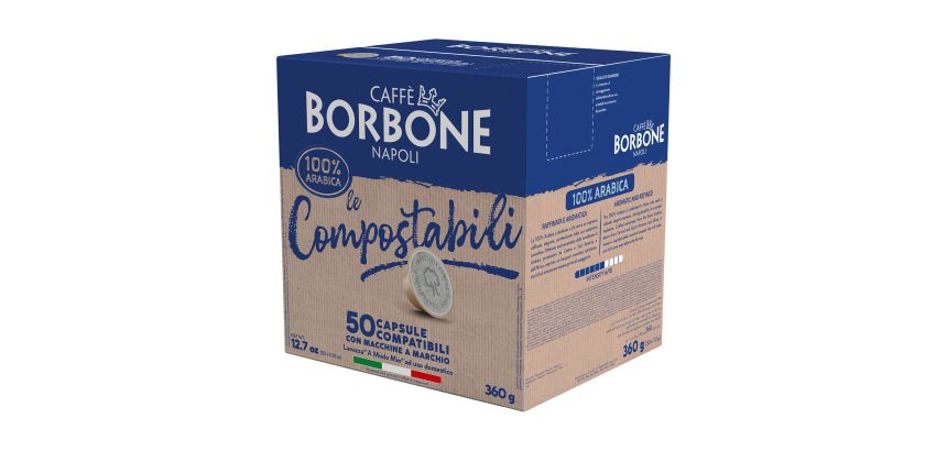 Caffè Borbone - Capsule Compostabili Compatibili A Modo Mio – 100% Arabica – 50 pz