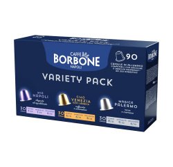 Caffè Borbone - Capsule Alluminio Compatibili Nespresso - Mix – 3 x 30 pz