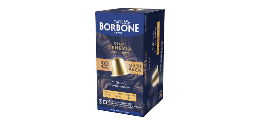 Caffè Borbone - Capsule Alluminio Compatibili Nespresso – Ciao Venezia – 3 x 30 pz