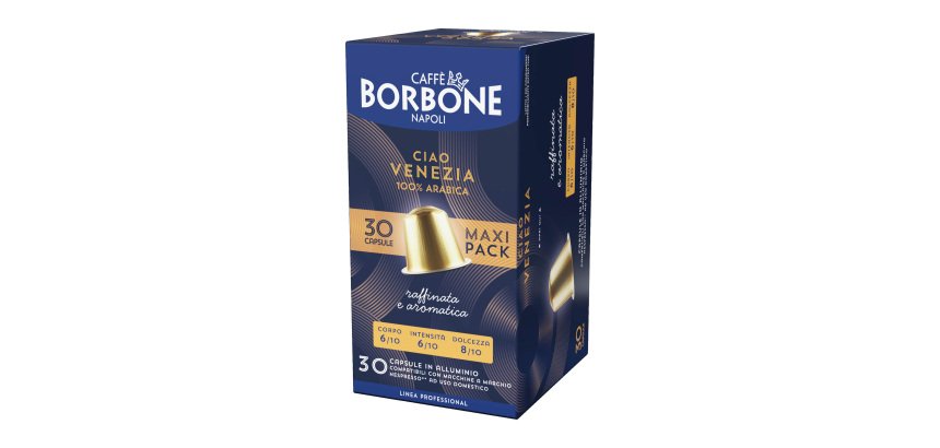 Caffè Borbone - Capsule Alluminio Compatibili Nespresso – Ciao Venezia – 3 x 30 pz