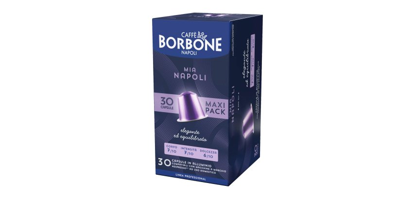 Caffè Borbone - Capsule Alluminio Compatibili Nespresso – Mia Napoli – 3 x 30 pz