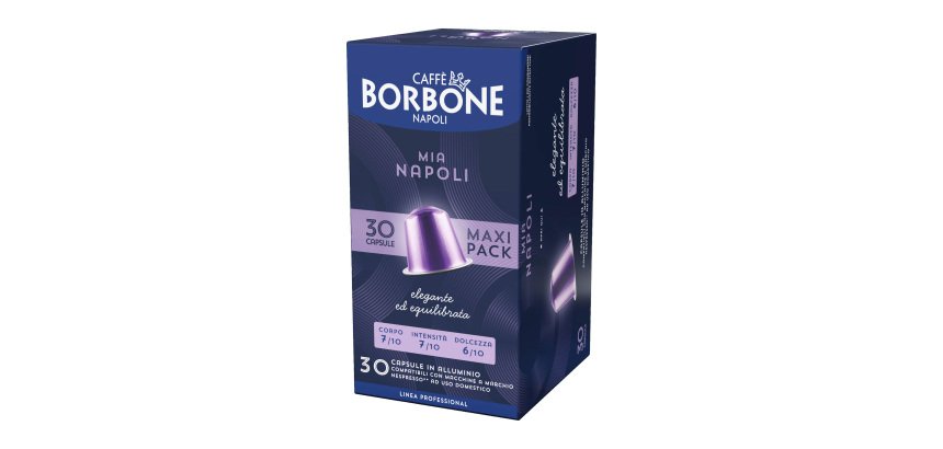 Caffè Borbone - Capsule Alluminio Compatibili Nespresso – Mia Napoli – 3 x 30 pz