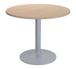 Table ronde Excellens - Pied métal tulipe - D 80 à 120 cm - de 3 à 6 personnes