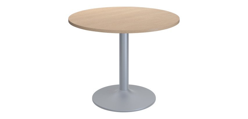 Table ronde Excellens - Pied métal tulipe - D 80 à 120 cm - de 3 à 6 personnes