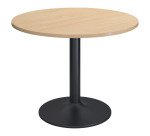 Table ronde Excellens - Pied métal tulipe - D 80 à 120 cm - de 3 à 6 personnes