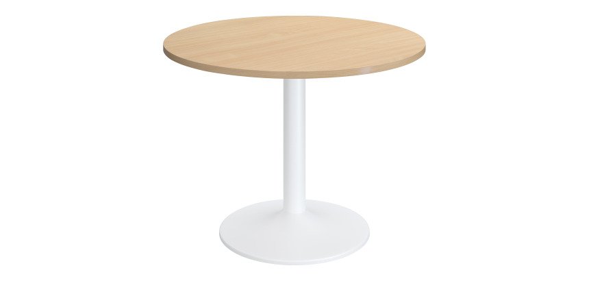 Table ronde Excellens - Pied métal tulipe - D 80 à 120 cm - de 3 à 6 personnes