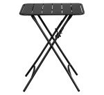Ensemble Napoli, 1 table et 2 chaises pliantes, carrée L 60 cm