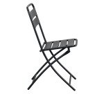Ensemble Napoli, 1 table et 2 chaises pliantes, carrée L 60 cm