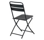 Ensemble Napoli, 1 table et 2 chaises pliantes, carrée L 60 cm