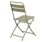 Ensemble Napoli, 1 table et 2 chaises pliantes, carrée L 60 cm