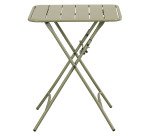 Ensemble Napoli, 1 table et 2 chaises pliantes, carrée L 60 cm