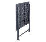 Table d'extérieur en aluminium Antibes, pliante, rectangle L 130 cm