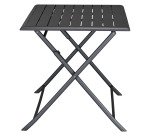 Table d'extérieur en aluminium Antibes, pliante, rectangle L 130 cm