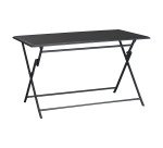 Table d'extérieur en aluminium Antibes, pliante, rectangle L 130 cm