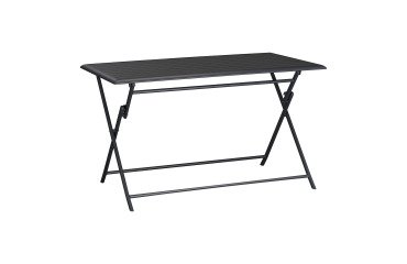 Table d'extérieur en aluminium Antibes, pliante, rectangle L 130 cm