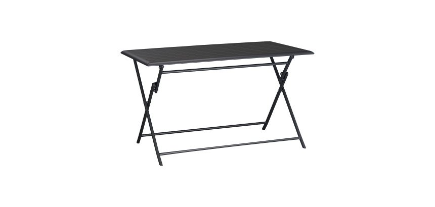 Table d'extérieur en aluminium Antibes, pliante, rectangle L 130 cm