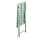 Light green outdoor table Antibes, folding, square L 75 cm