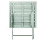 Light green outdoor table Antibes, folding, square L 75 cm