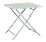 Table d'extérieur Antibes gris perle, pliante, carrée L 75 cm