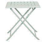 Light green outdoor table Antibes, folding, square L 75 cm